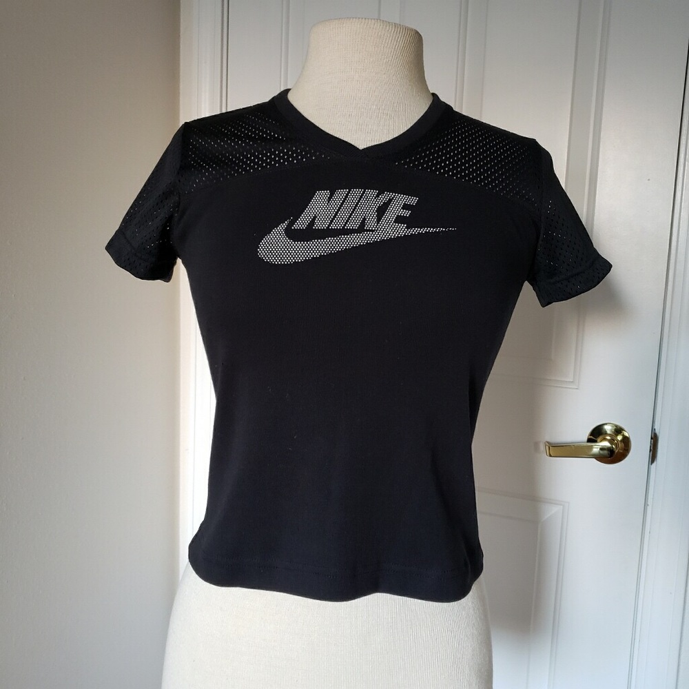 Nike Short Sleeve Cotton Mesh Top